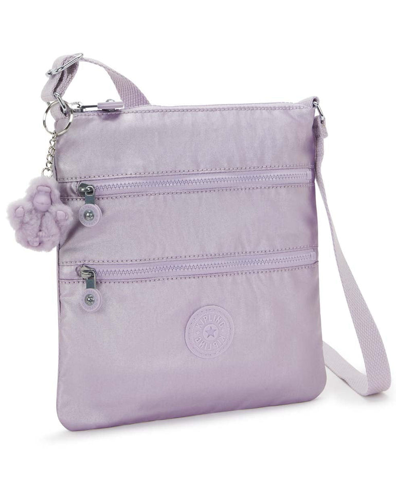 Kipling Keiko Metallic Crossbody Mini Bag - Lilac Moon Metallic