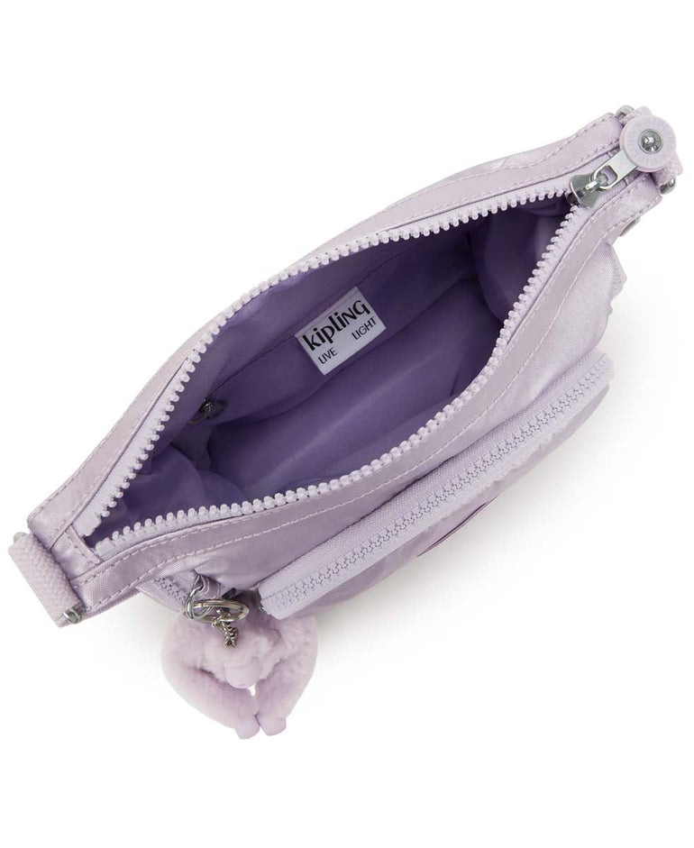 Kipling Gabbie Mini Metallic Crossbody Bag - Lilac Moon Metallic