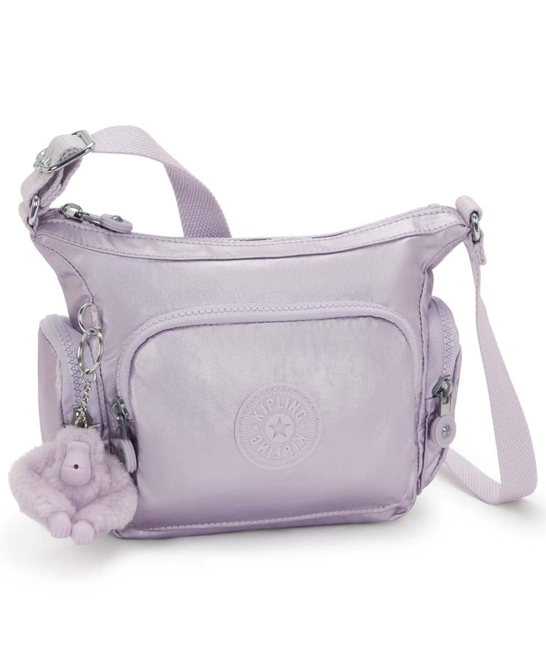 Kipling Gabbie Mini Metallic Crossbody Bag - Lilac Moon Metallic