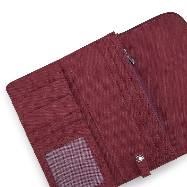 Kipling Money Land Snap Wallet - Lounge Wine