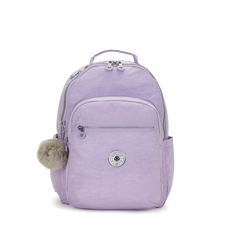Kipling Seoul Grand Sac à Dos avec Compartiment pour Ordinateur -Bridal Lavender