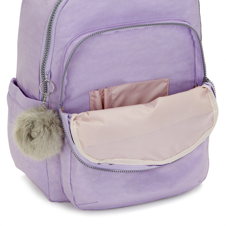 Kipling Seoul Grand Sac à Dos avec Compartiment pour Ordinateur -Bridal Lavender