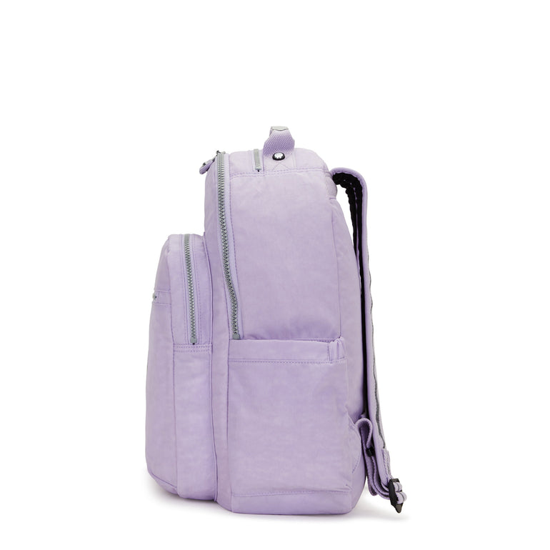 Kipling Seoul Grand Sac à Dos avec Compartiment pour Ordinateur -Bridal Lavender