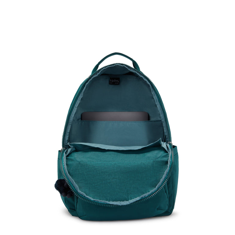 Kipling Seoul Large 15" Laptop Backpack - Tailored Green