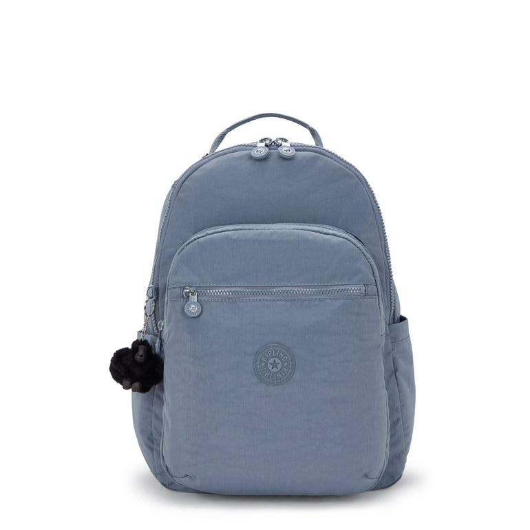 Kipling Seoul Grand Sac à dos avec compartiment pour ordinateur -  Blue Stone