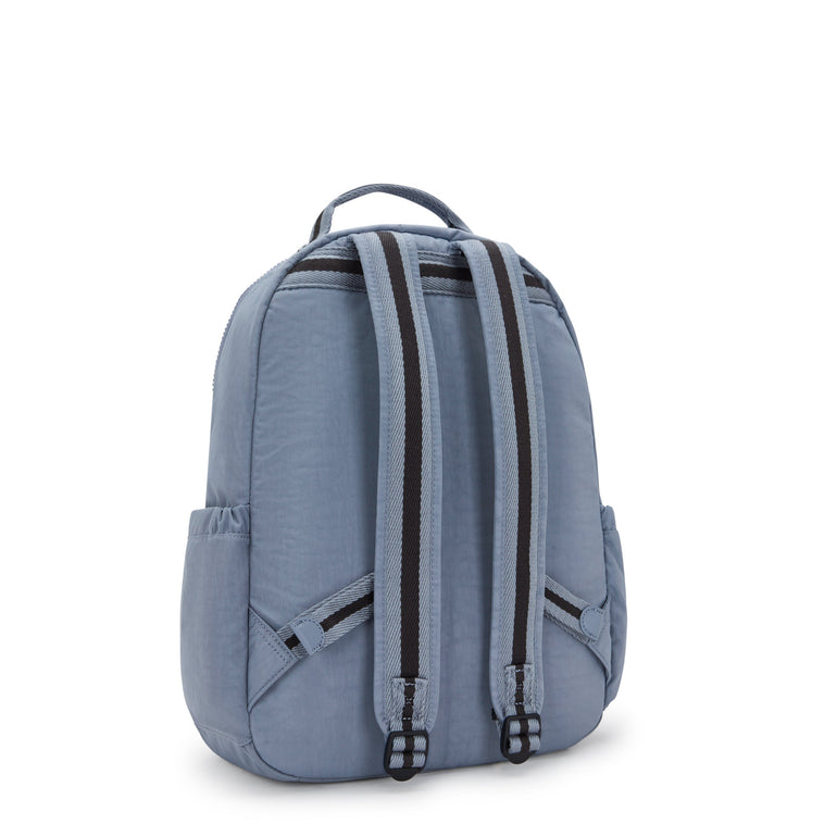 Kipling Seoul Grand Sac à dos avec compartiment pour ordinateur -  Blue Stone