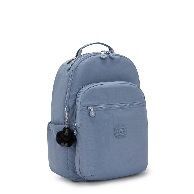 Kipling Seoul Grand Sac à dos avec compartiment pour ordinateur -  Blue Stone