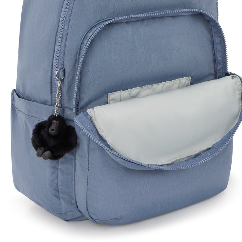 Kipling Seoul Grand Sac à dos avec compartiment pour ordinateur -  Blue Stone