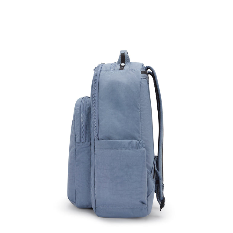 Kipling Seoul Grand Sac à dos avec compartiment pour ordinateur -  Blue Stone