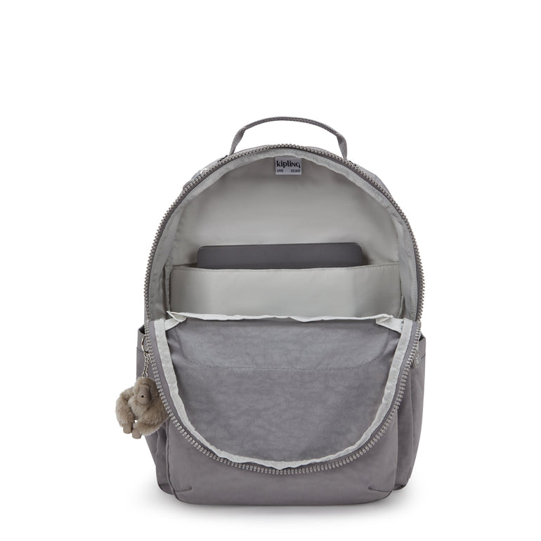 Kipling Seoul Large 15" Laptop Backpack - Inviting Grey