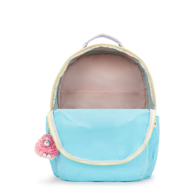 Kipling Seoul Très Grand Sac à Dos pour Ordinateur de 17" - Blue Sea Mix