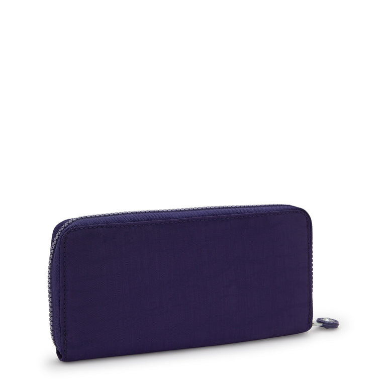Kipling Money World Printed Wallet - Moonlit Blue