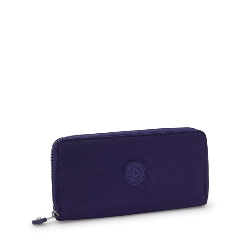 Kipling Money World Printed Wallet - Moonlit Blue