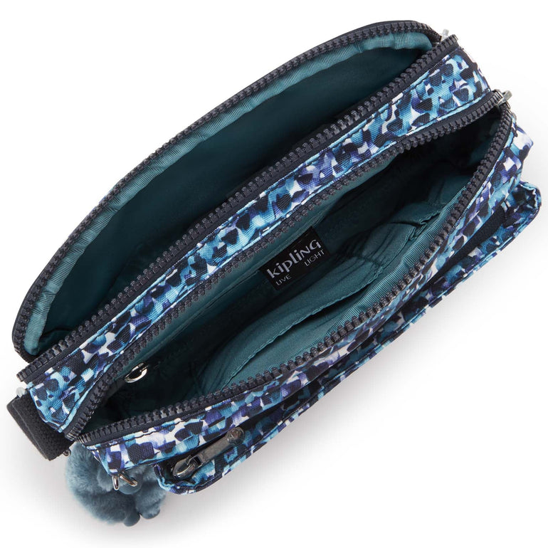 Kipling Abanu Medium Printed Crossbody Bag - Rainy Feathers