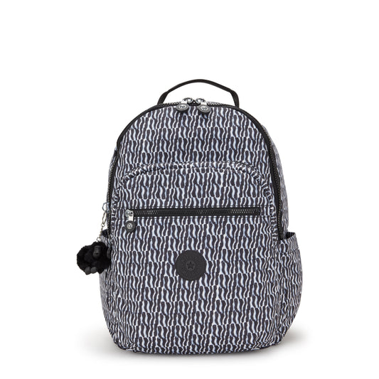 Kipling  Seoul Printed 15" Laptop Backpack - Holiday Waves