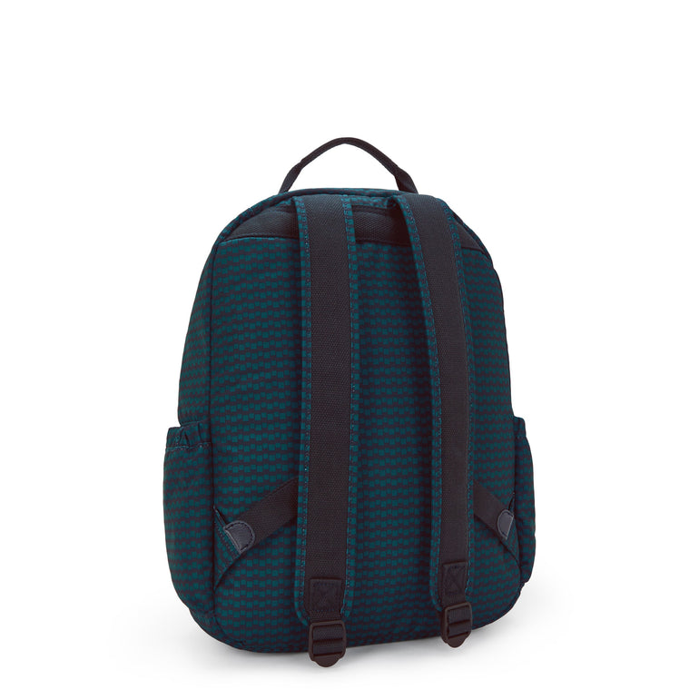 Kipling Seoul Printed 15" Laptop Backpack - Dark Lobby Tile
