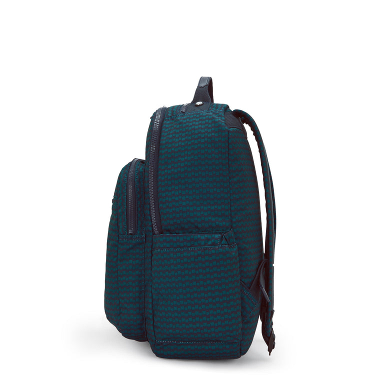 Kipling Seoul Printed 15" Laptop Backpack - Dark Lobby Tile