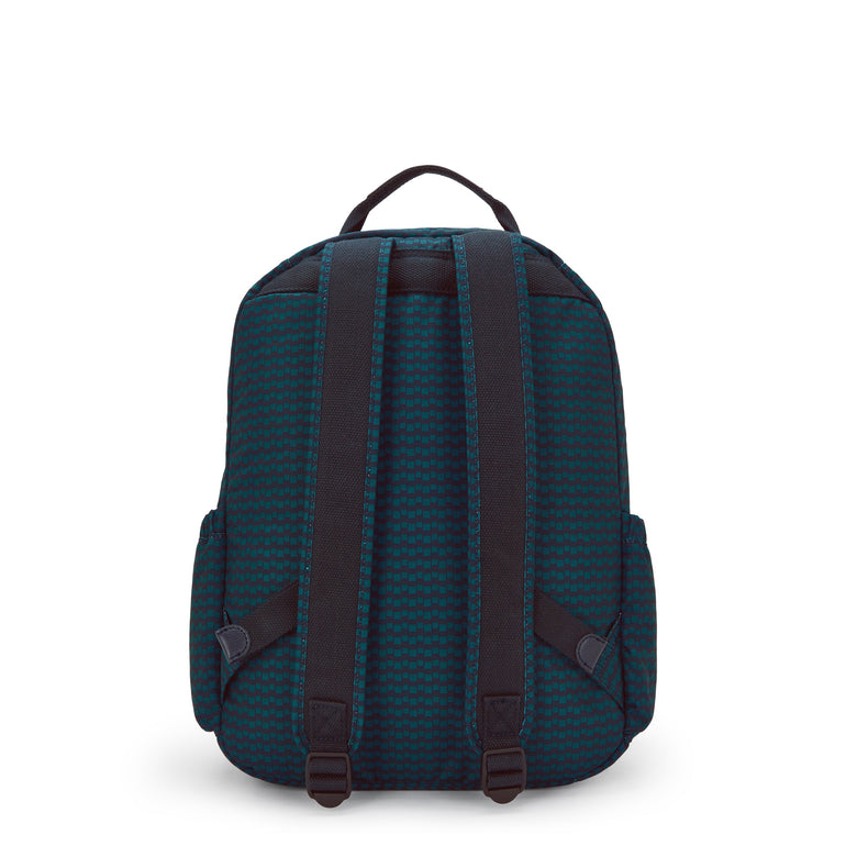 Kipling Seoul Printed 15" Laptop Backpack - Dark Lobby Tile