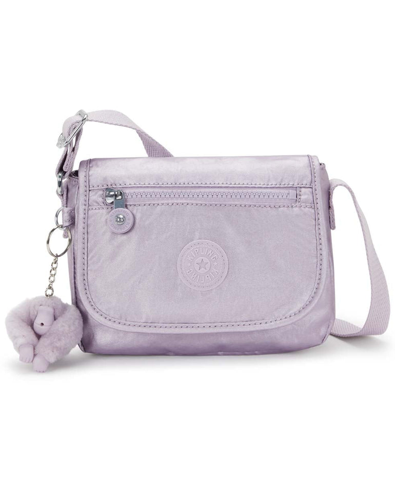 Kipling Sabian Metallic Crossbody Mini Bag - Lilac Moon Metallic