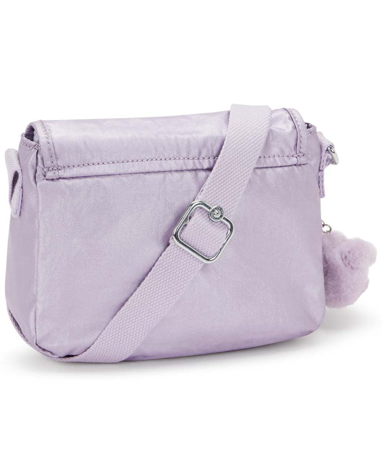 Kipling Sabian Metallic Crossbody Mini Bag - Lilac Moon Metallic