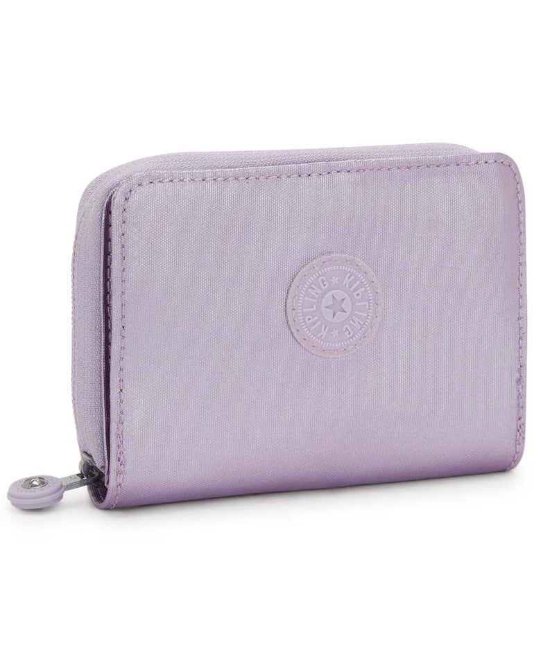 Kipling Money Love Small Metallic Wallet - Lilac Moon Metallic