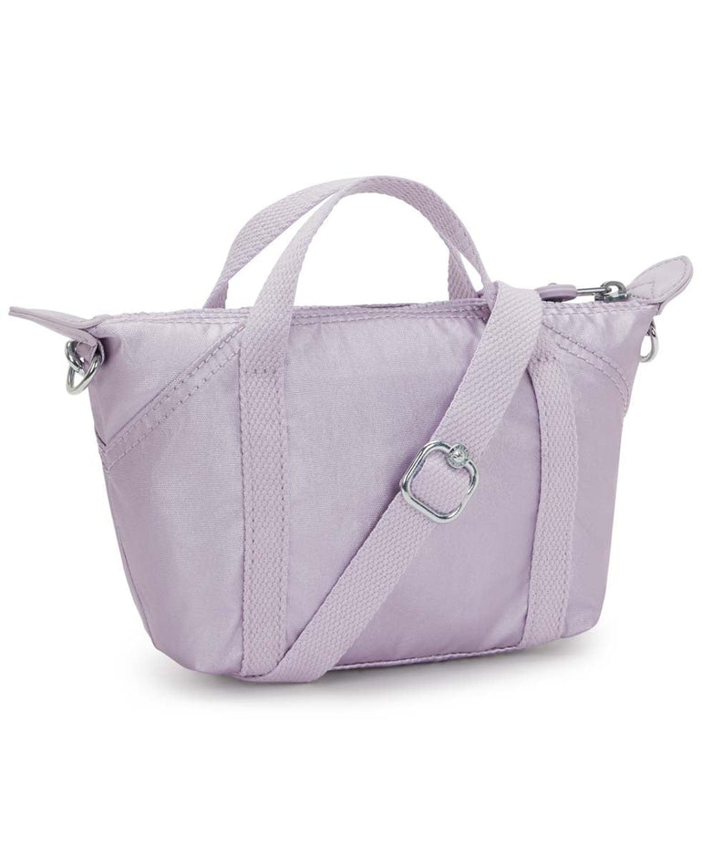 Kipling Art Compact Metallic Crossbody Bag - Lilac Moon Metallic
