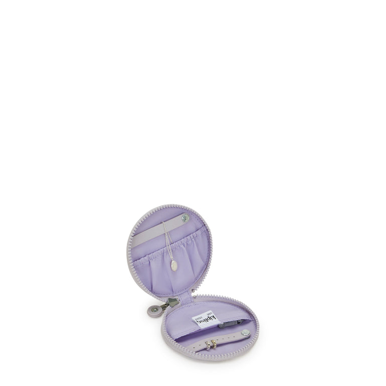 Kipling Ysabella Metallic Jewelry Pouch - Lilac Moon Metallic