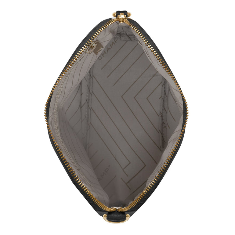 Champs Gala Sac à bandoulière en cuir avec fermeture éclair supérieure