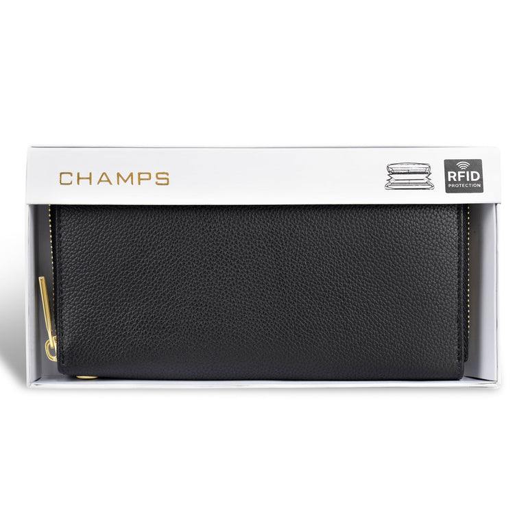 Champs Gala Portefeuille pochette zippé en cuir