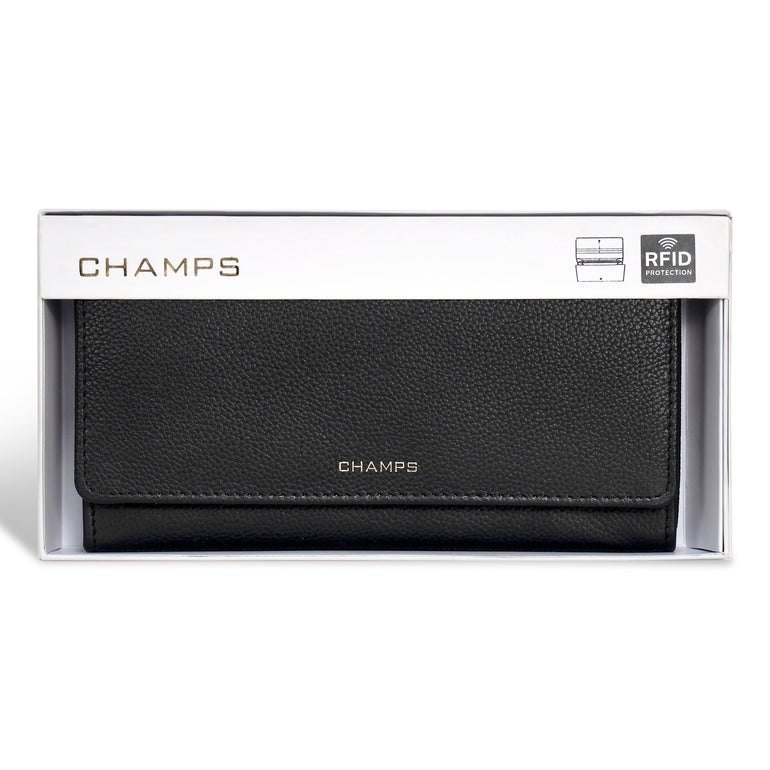 Champs Gala Portefeuille pochette à rabat en cuir
