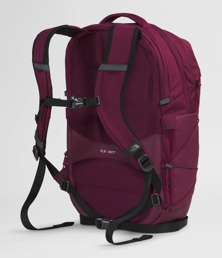The North Face Women's Borealis Sac à Dos pour Femmes- Boysenberry Light Heather/Fiery Red