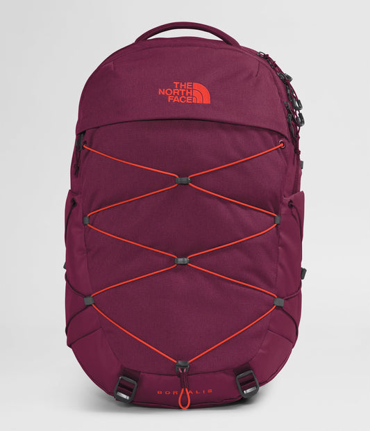 The North Face Women's Borealis Sac à Dos pour Femmes- Boysenberry Light Heather/Fiery Red