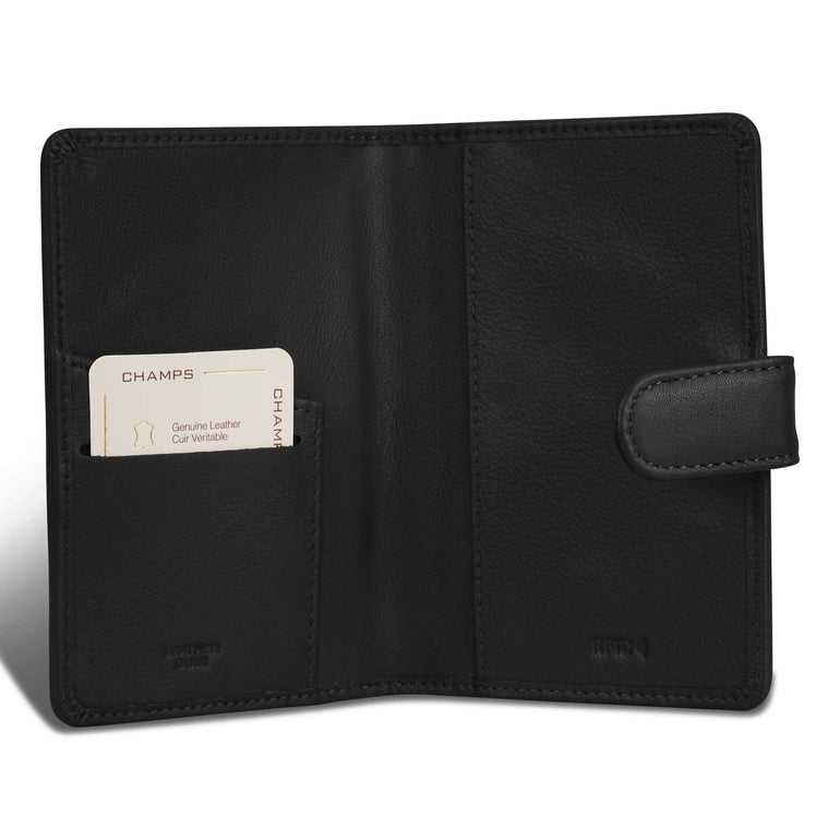 Champs Onyx Porte-passeport en cuir