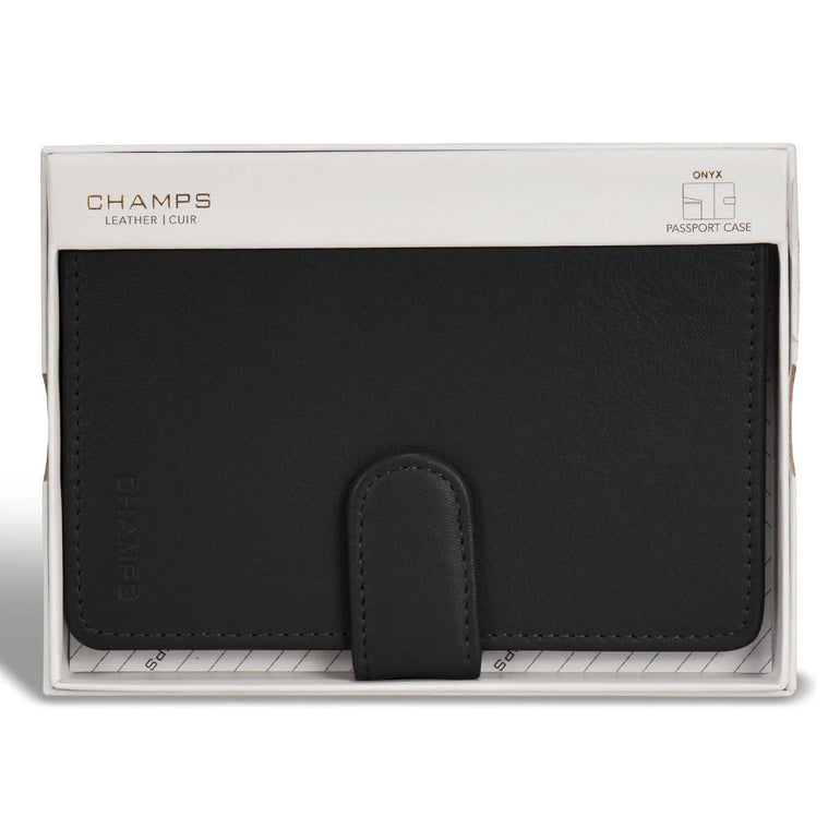 Champs Onyx Porte-passeport en cuir