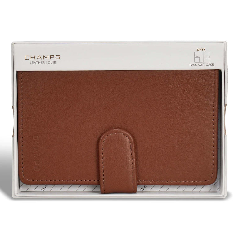 Champs Onyx Porte-passeport en cuir