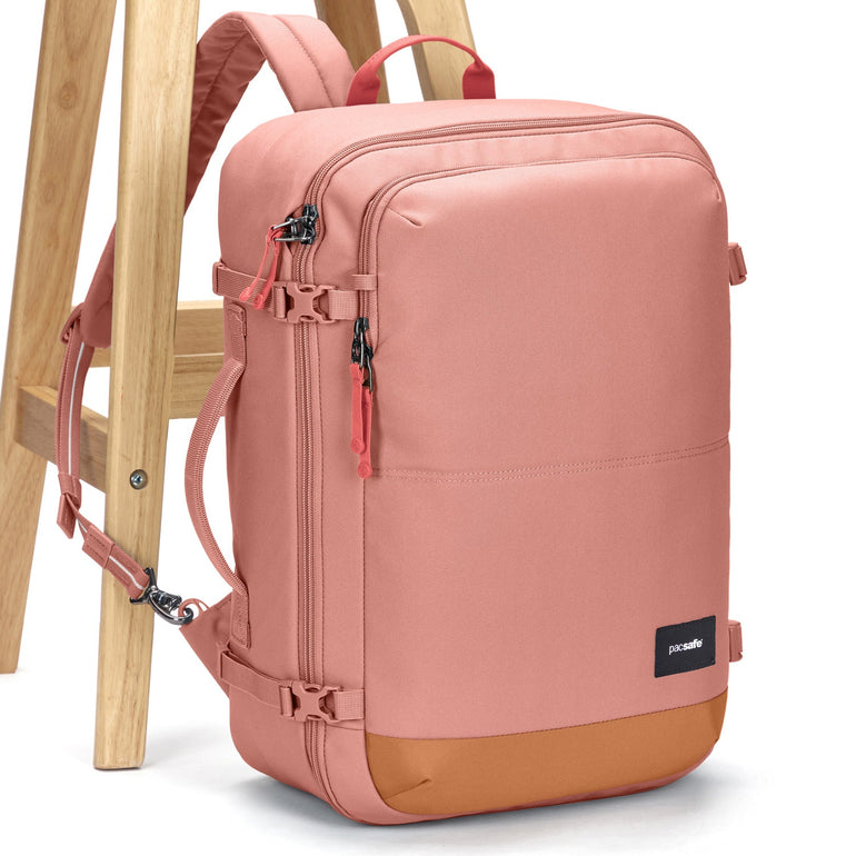 Pacsafe GO Anti-Theft 34L Carry-On Backpack - Rose