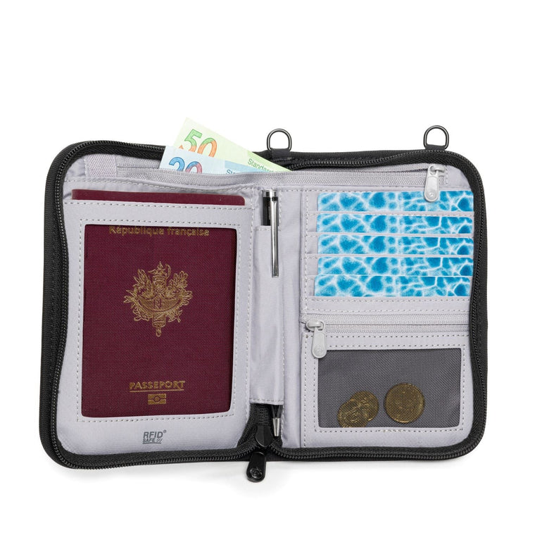 Pacsafe RFIDsafe V150 Étui à passeport anti-vol avec blocage RFID