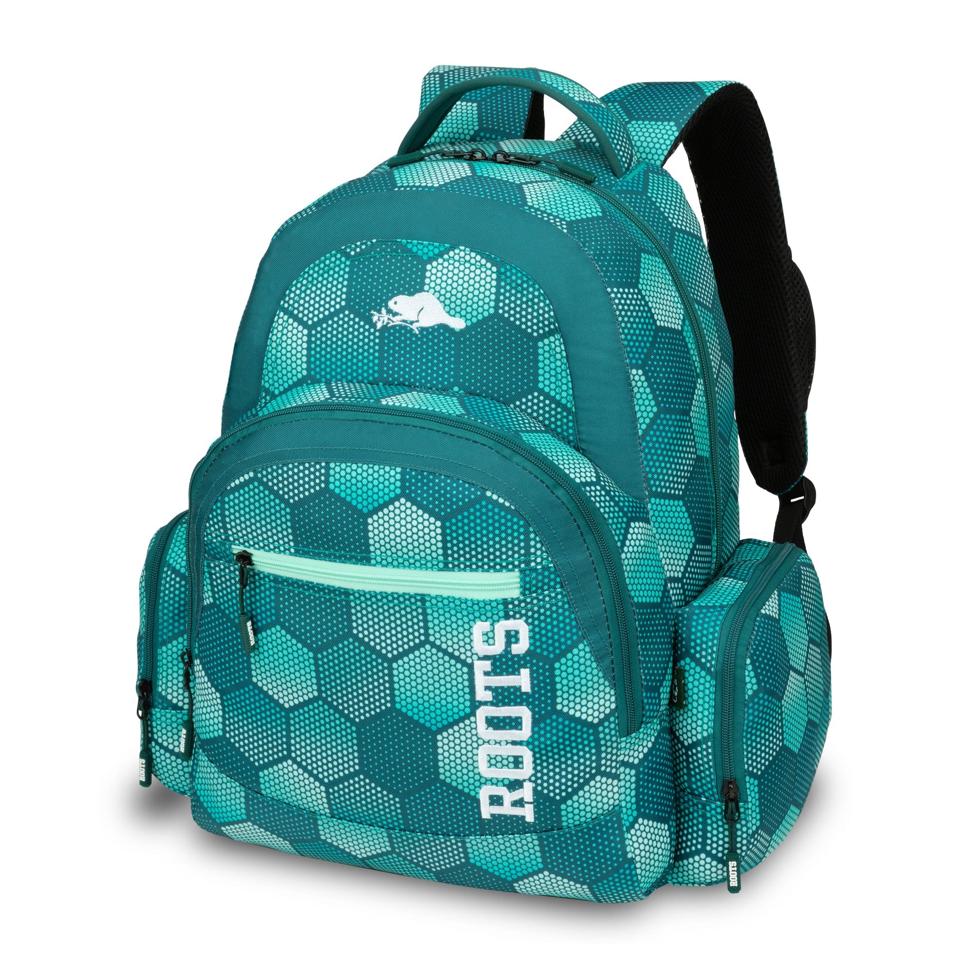 Roots 15.6" Computer Backpack - Teal Print