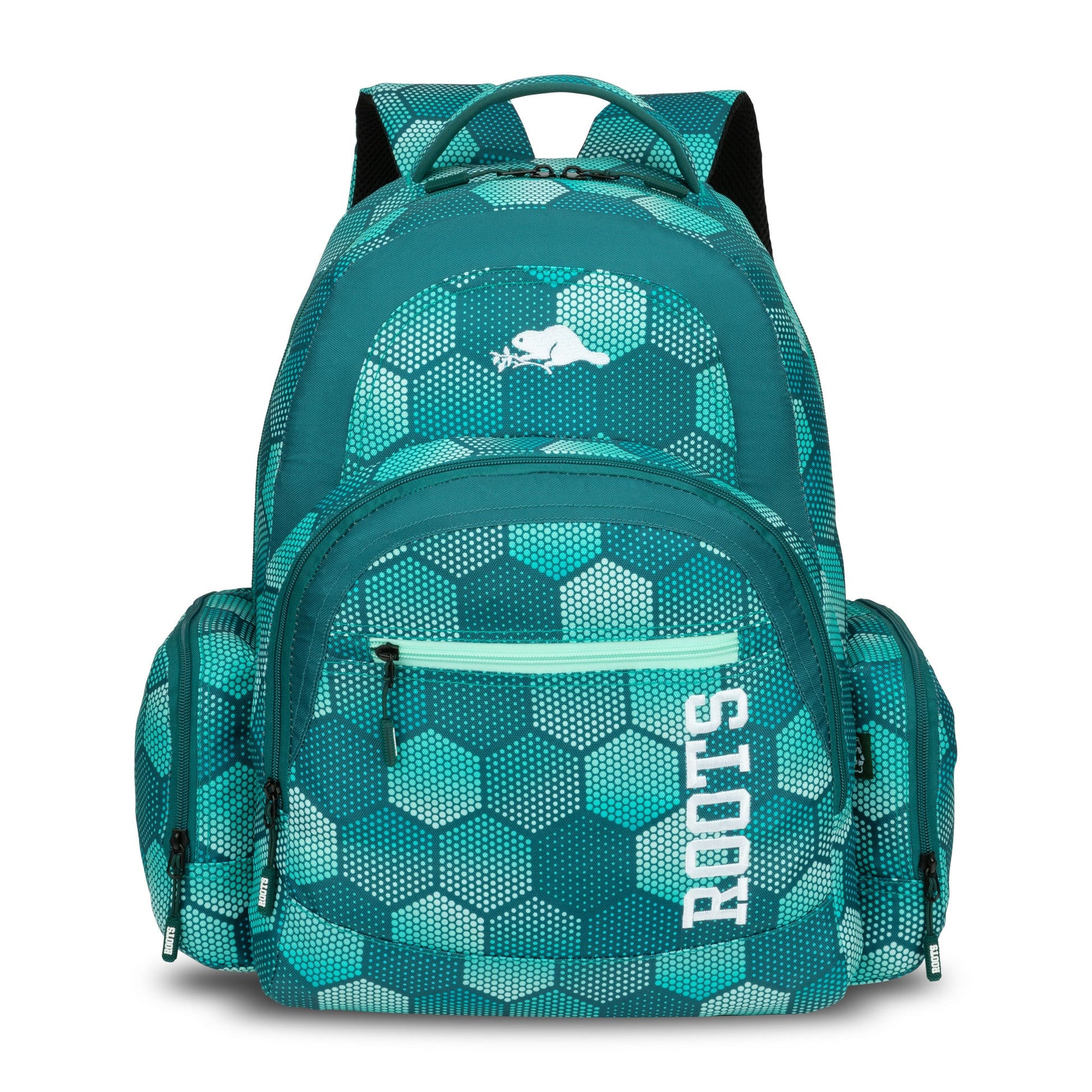 Roots 15.6" Computer Backpack - Teal Print