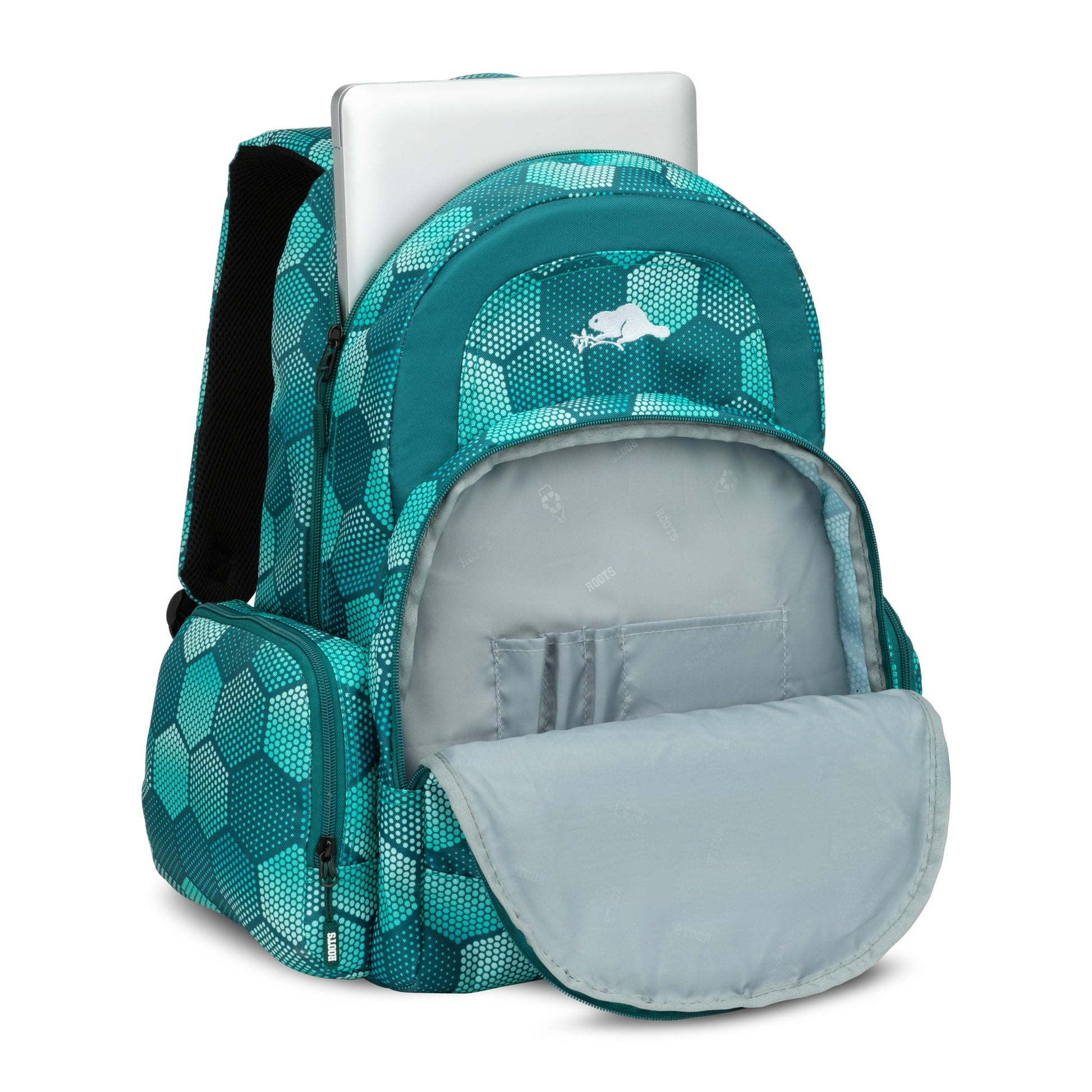 Roots 15.6" Computer Backpack - Teal Print