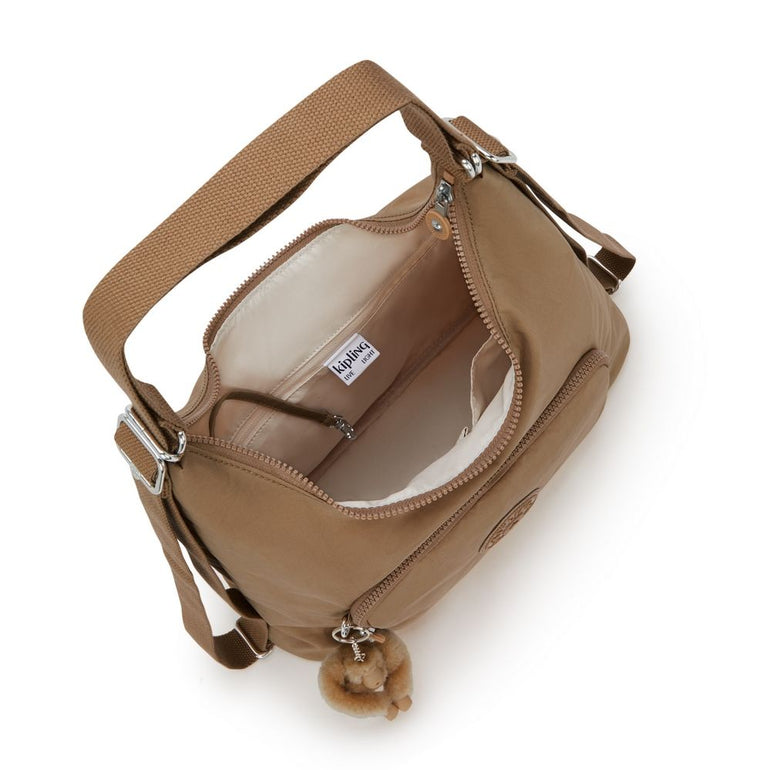 Kipling Yenna Sac à dos convertible en sac d'épaule - Early Tan