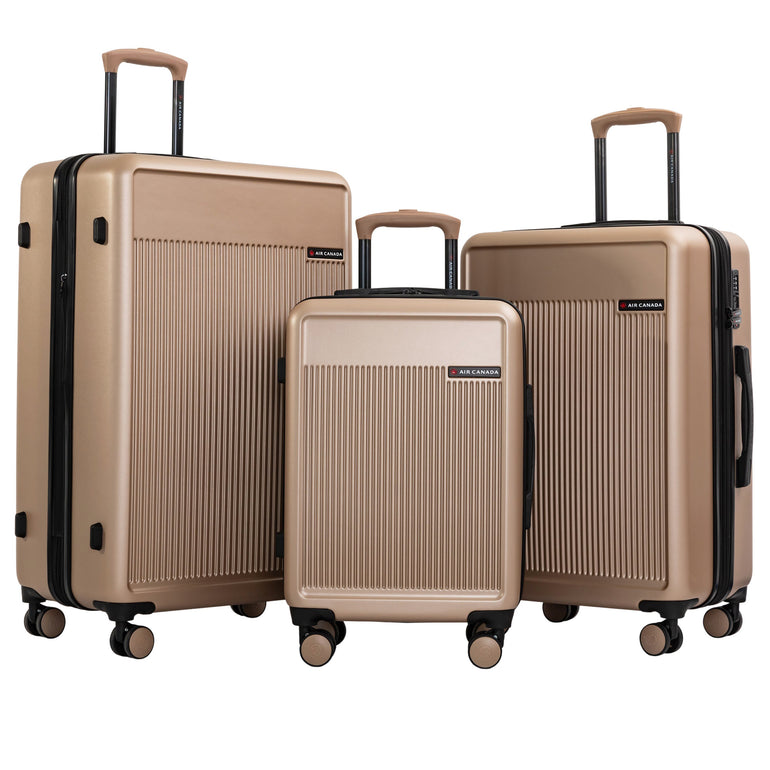 Air Canada Luggage Champagne Air Canada True North Spinner 3-Piece Luggage Set