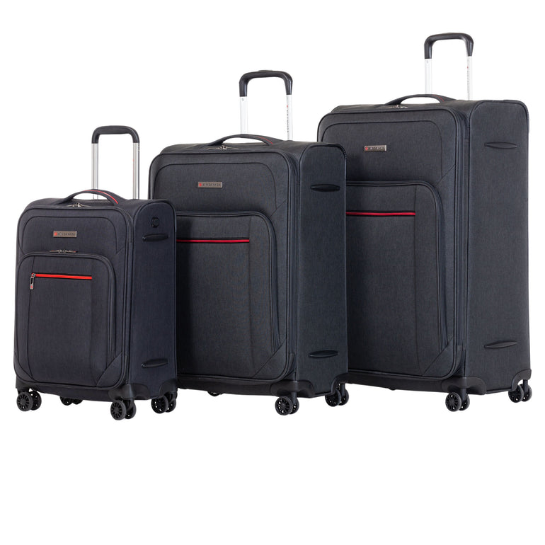 Air Canada Luggage Grey Air Canada Indigo Lite 3 piece Expandable Spinner Luggage Set