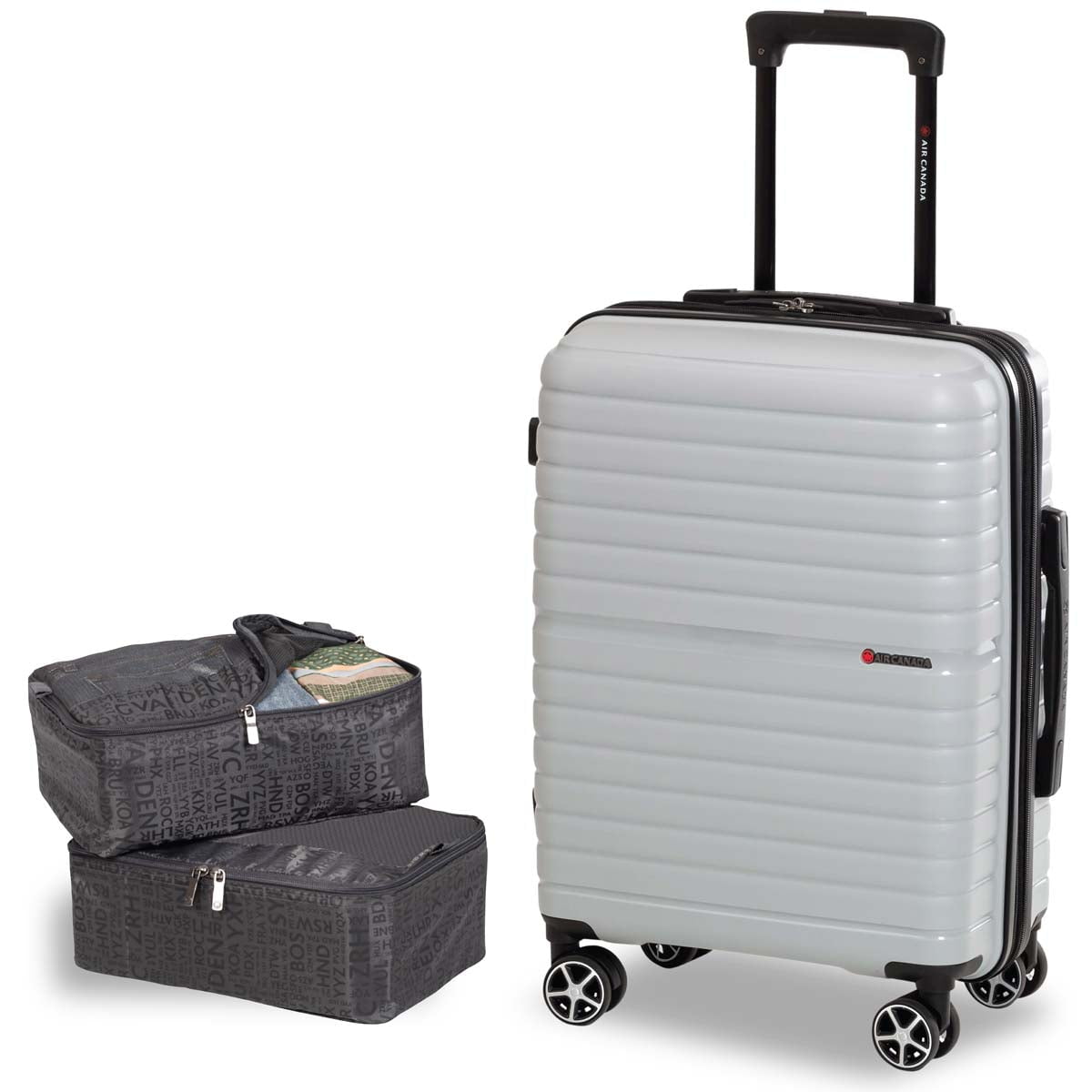 Air Canada Luggage Silver Air Canada Union Carry-On Luggage & Packing Cube Set