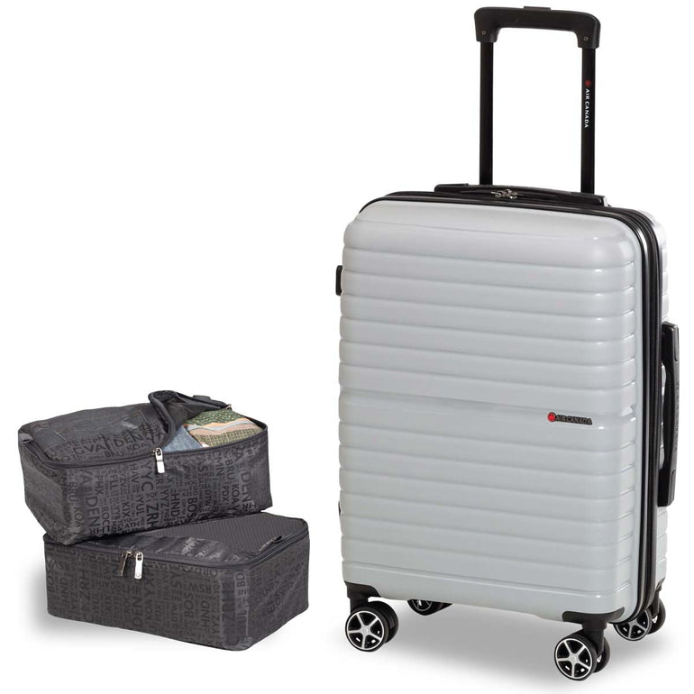 Air Canada Luggage Silver Air Canada Union Carry-On Luggage & Packing Cube Set