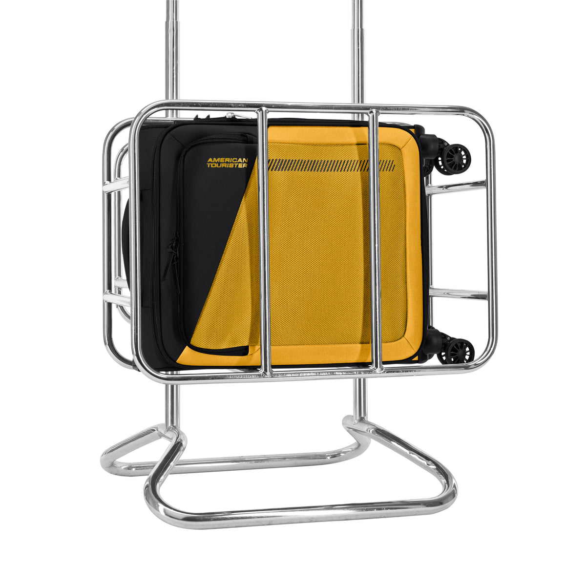 American Tourister Luggage Black/Yellow American Tourister Daring Dash Spinner Expandable Carry-On Luggage - Black/Yellow