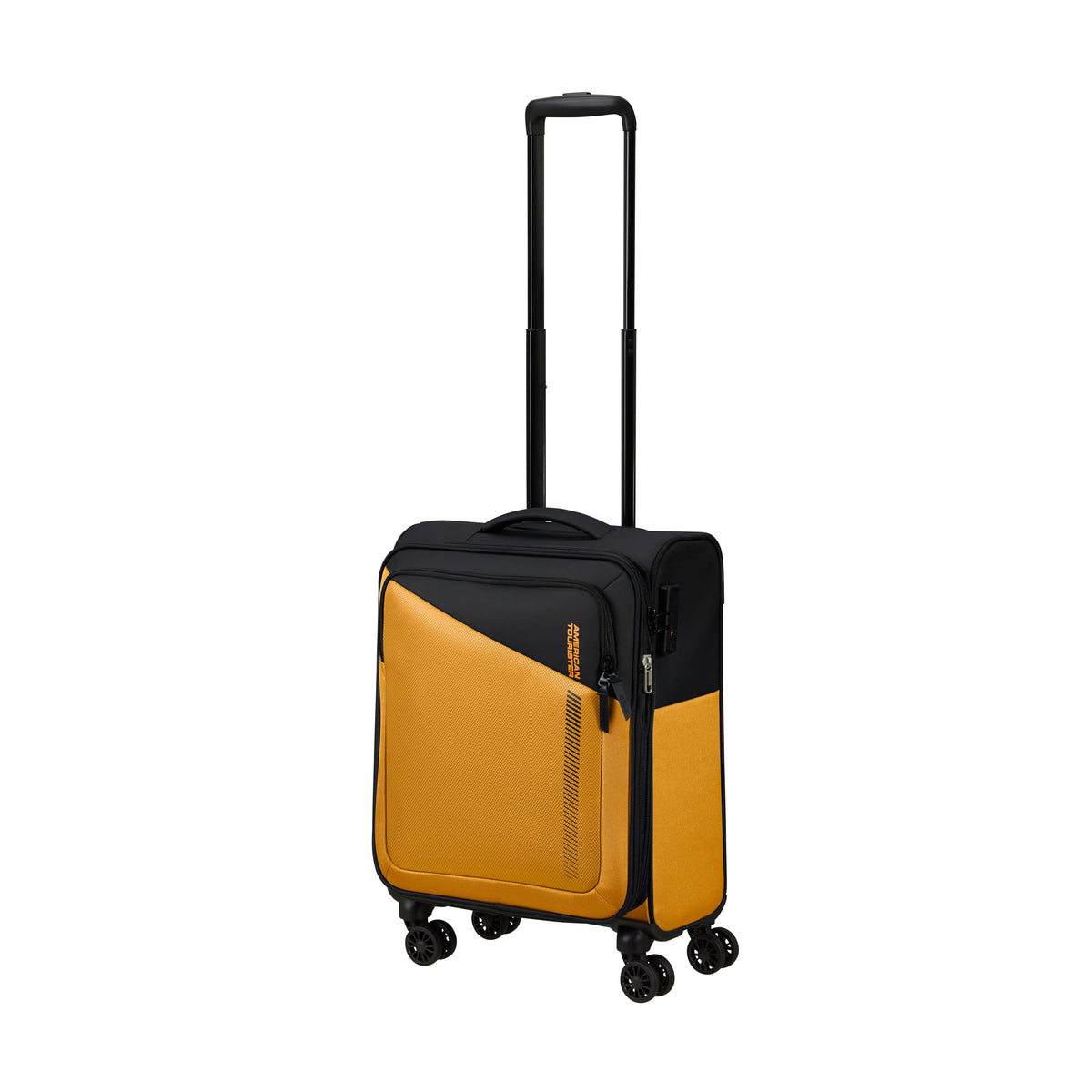 American Tourister Luggage Black/Yellow American Tourister Daring Dash Spinner Expandable Carry-On Luggage - Black/Yellow