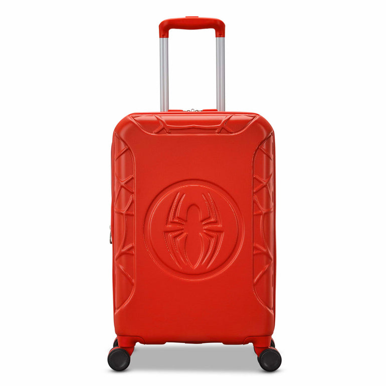 American Tourister Luggage Bright Red American Tourister Spiderman Kids Spinner Expandable Carry-On Luggage