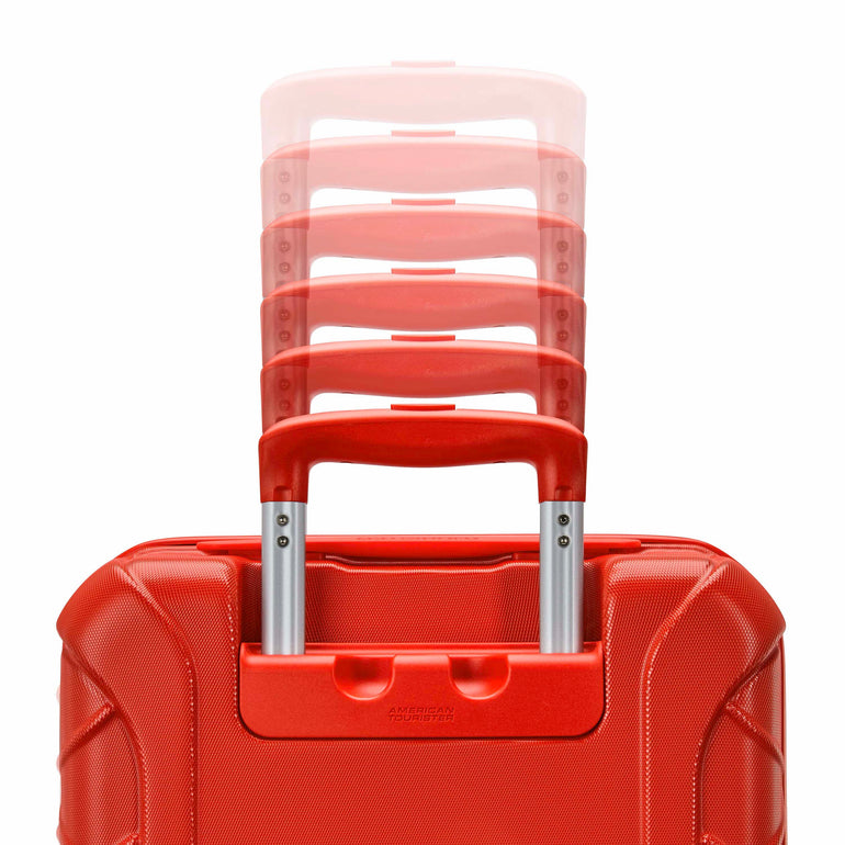 American Tourister Luggage Bright Red American Tourister Spiderman Kids Spinner Expandable Carry-On Luggage