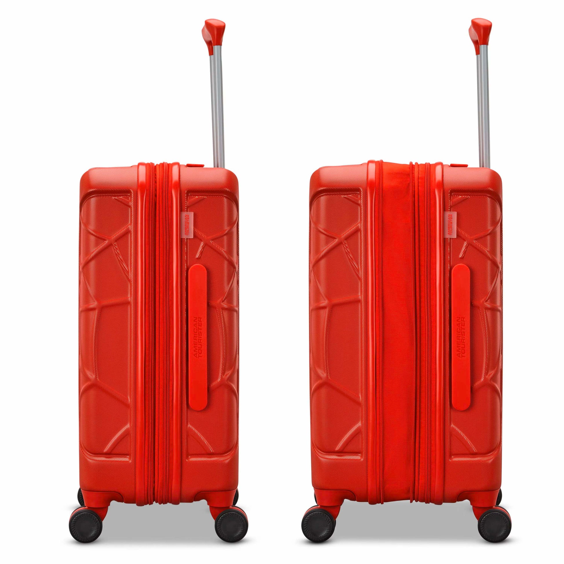 American Tourister Luggage Bright Red American Tourister Spiderman Kids Spinner Expandable Carry-On Luggage